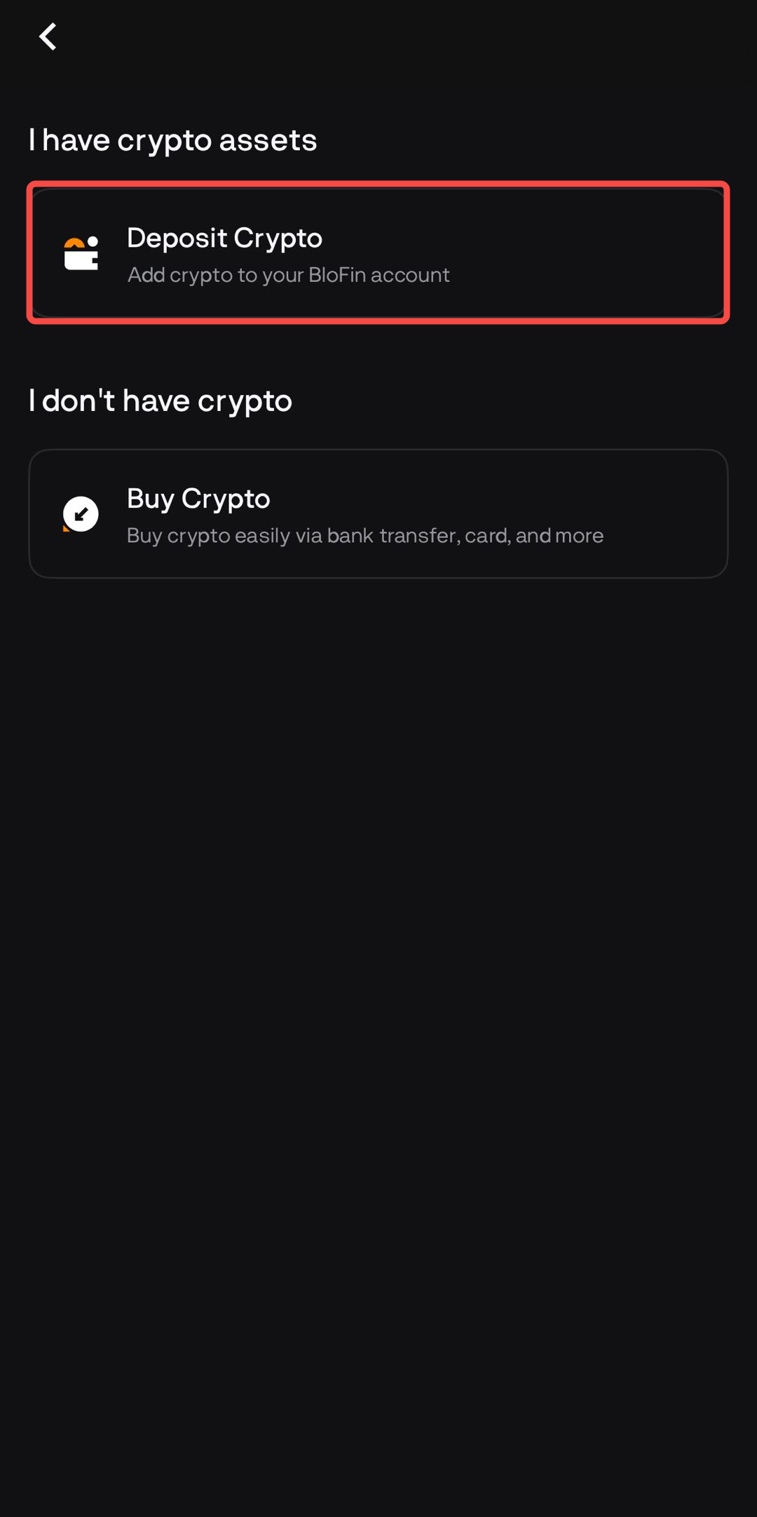 How to Deposit Crypto on BloFin – Help Center