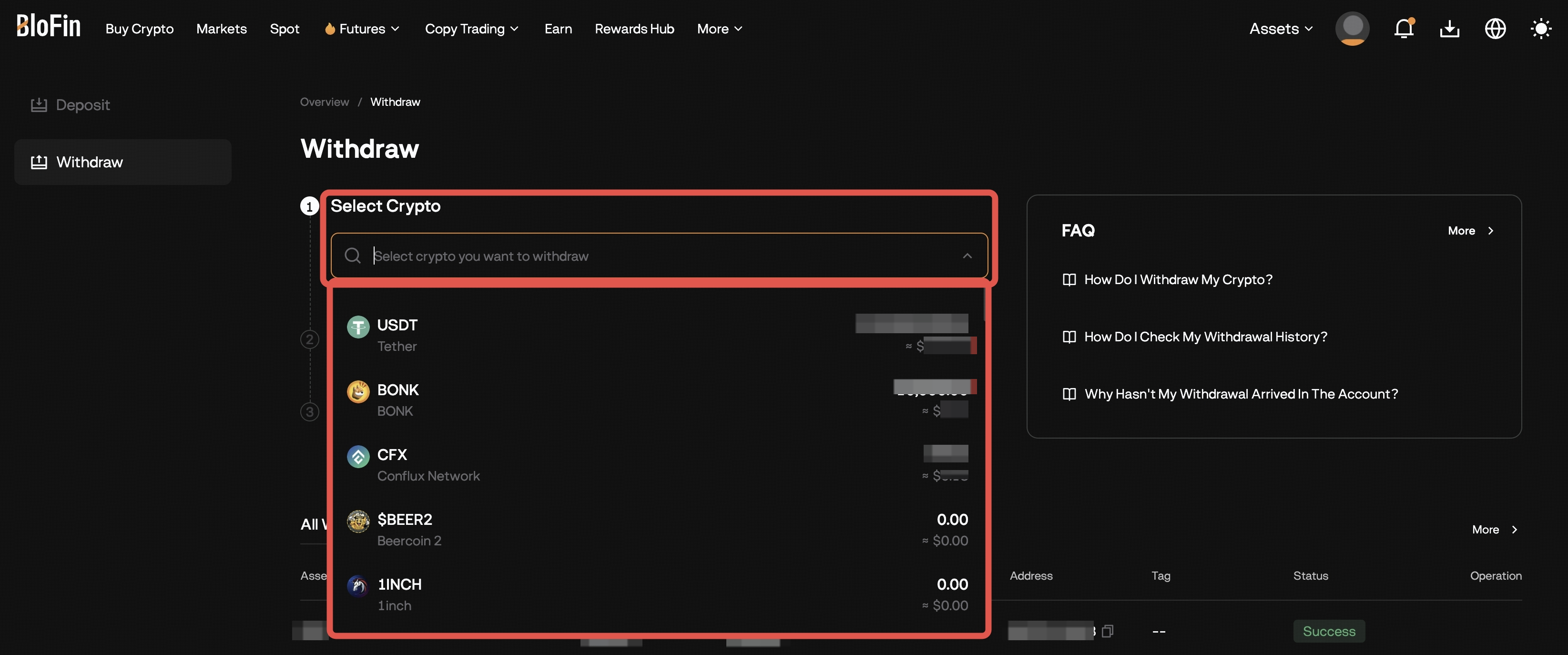 How to Withdraw from BloFin? – Help Center
