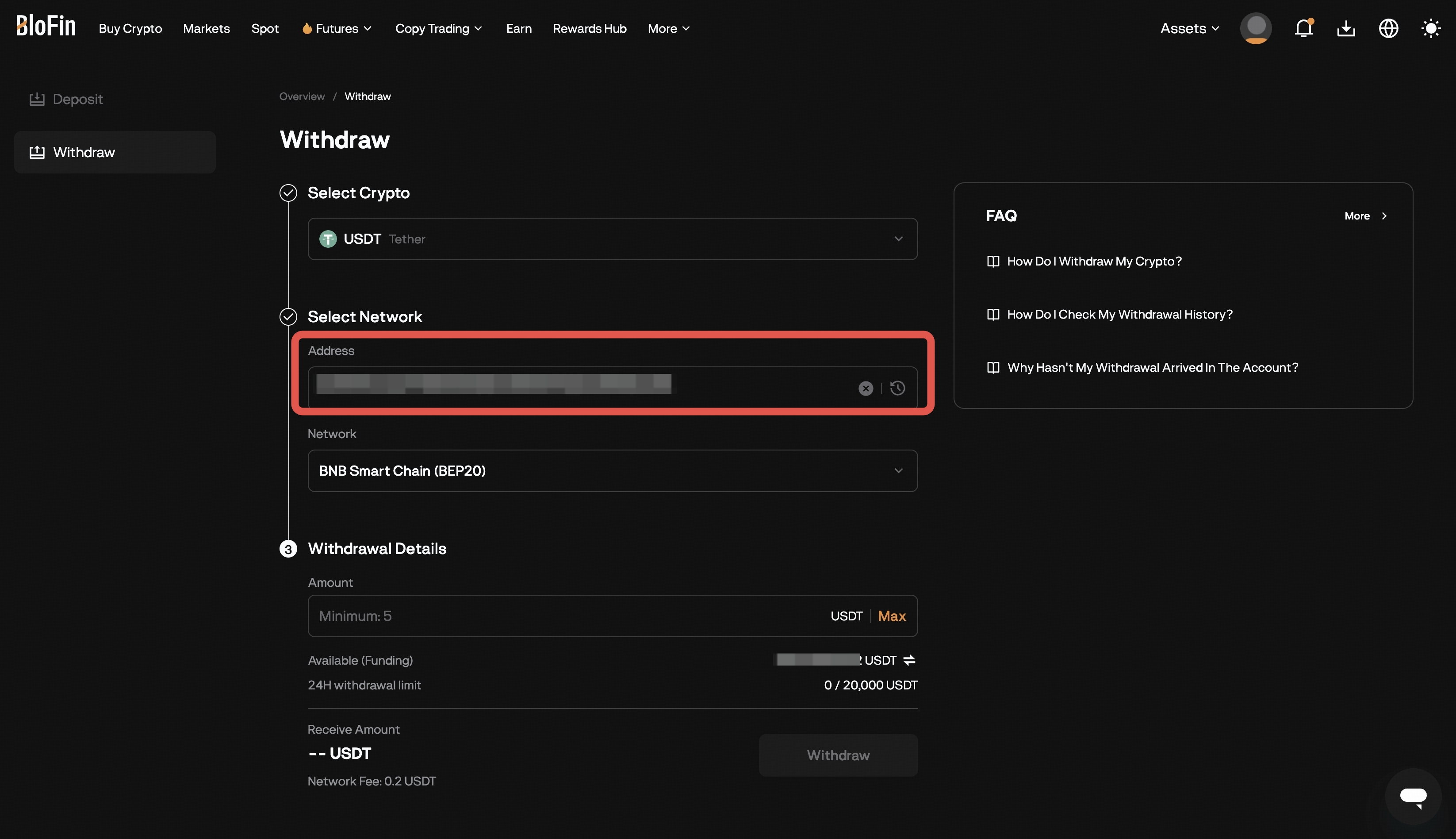 How to Withdraw from BloFin? – Help Center