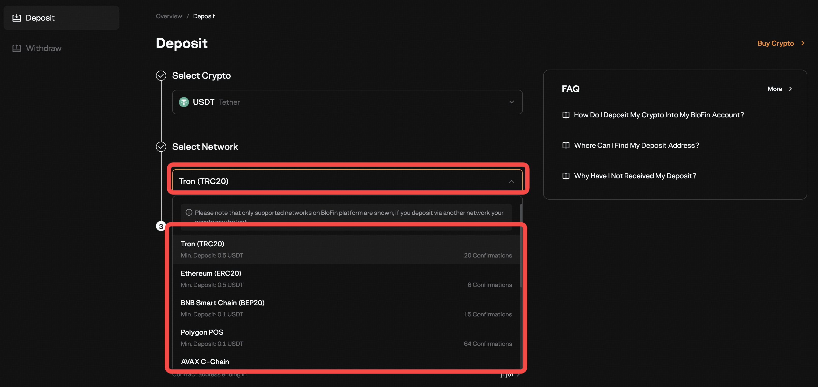 How to Deposit Crypto on BloFin – Help Center