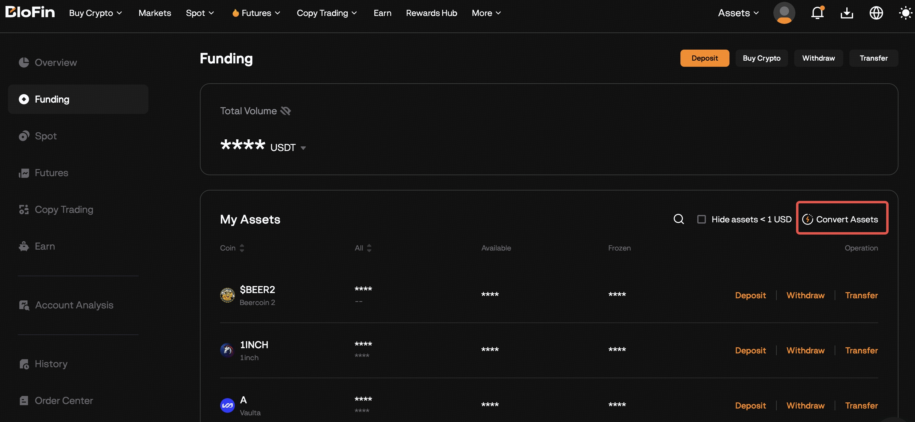 How to Convert Your Assets (Web) – Help Center