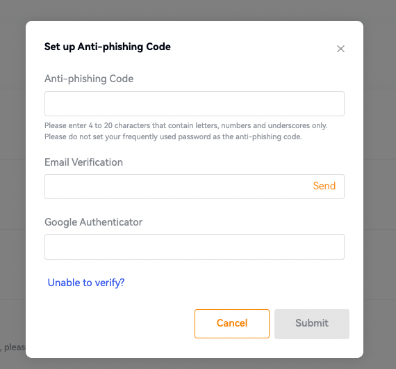 How to Set Anti-Phishing Code? – Help Center image.